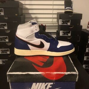 JORDAN 1 RETRO HIGH OG WHITE DEEP ROYAL BLUE Sizes 7